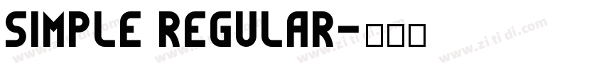 simple regular字体转换